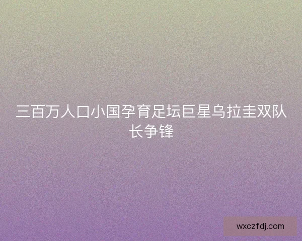 三百万人口小国孕育足坛巨星乌拉圭双队长争锋 三百万人口小国孕育足坛巨星乌拉圭双队长争锋